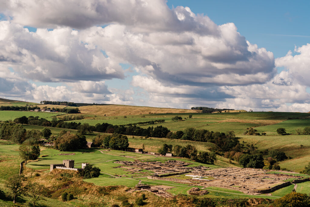 Vindolanda from above, Hadrians Wall