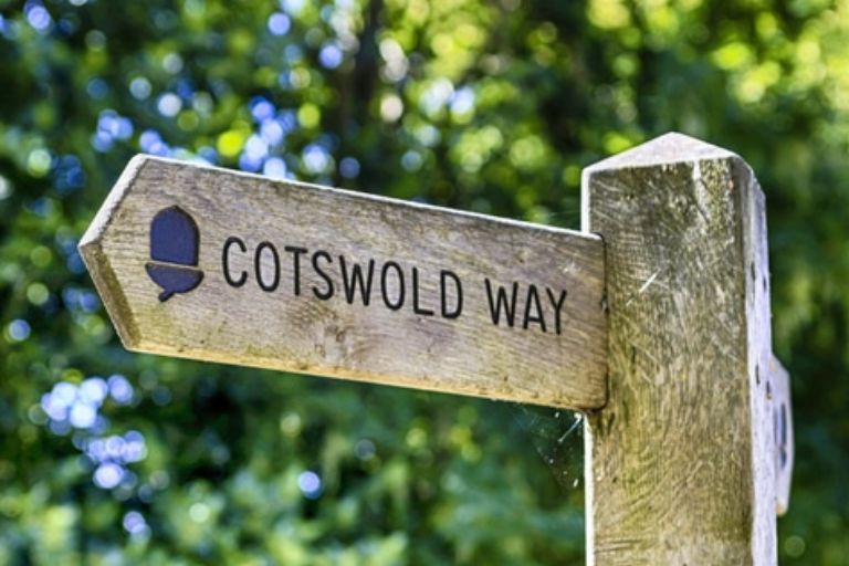 Cotswold Way wooden signpost