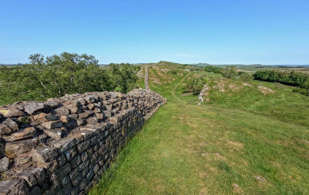 Hadrian's Wall near Waltown Crags