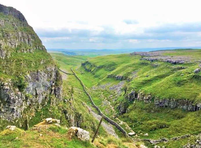 Malham Cove on the Pennine Way