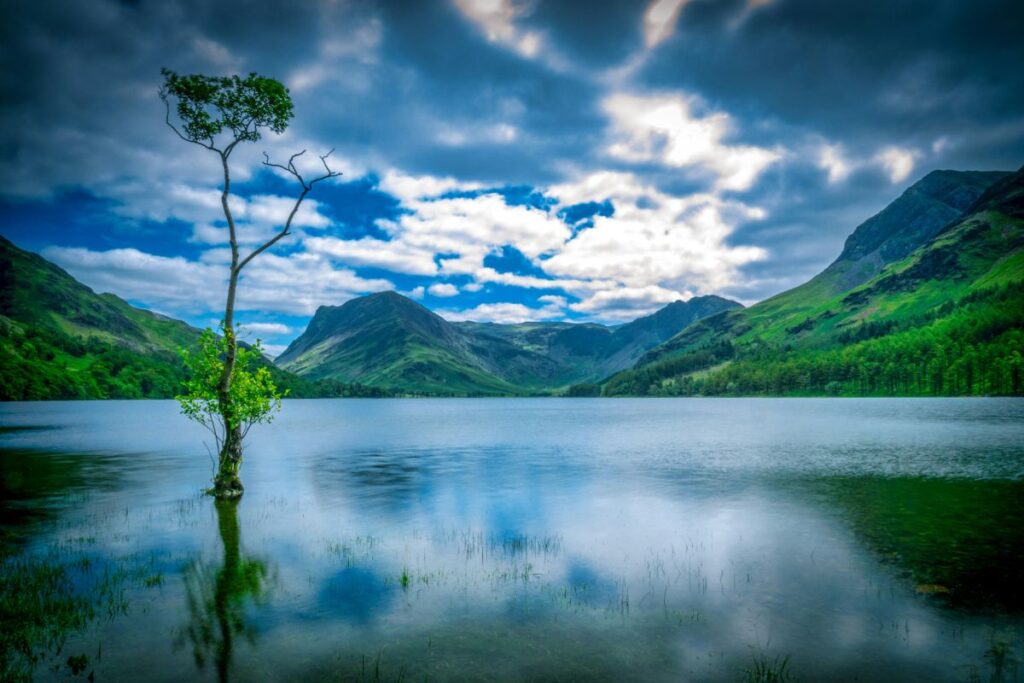 Still water on Buttermere Lake, Lake District