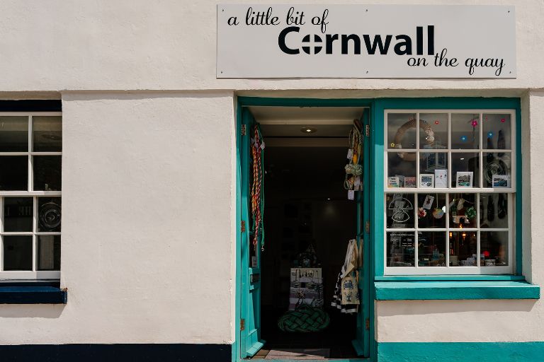 Shop frontage in Cornwall