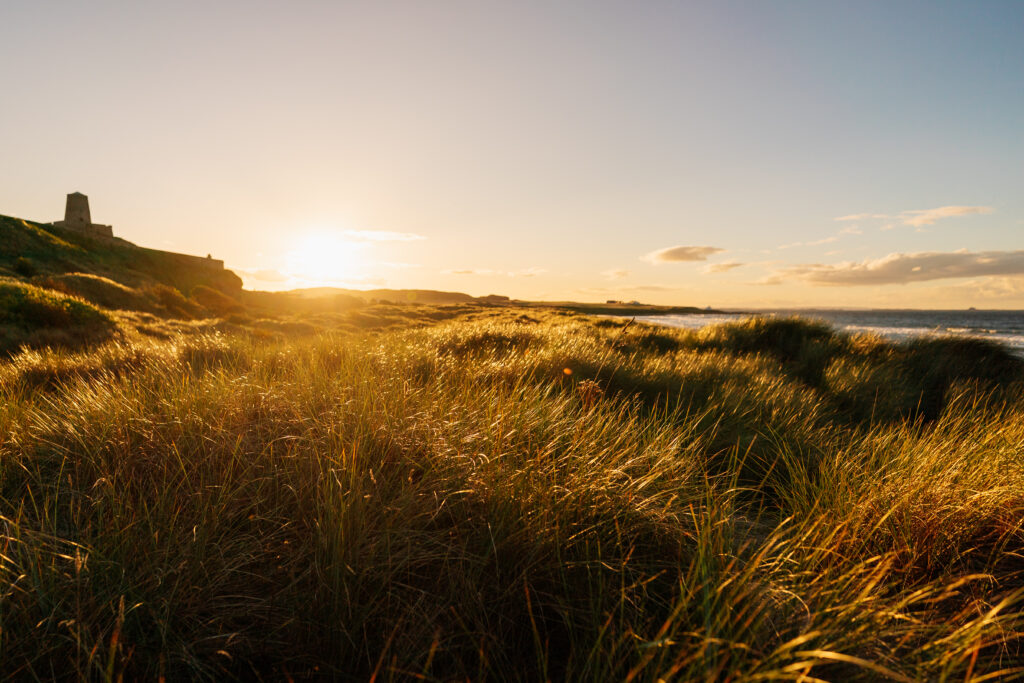 bamburgh-beach-sunset